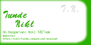 tunde nikl business card